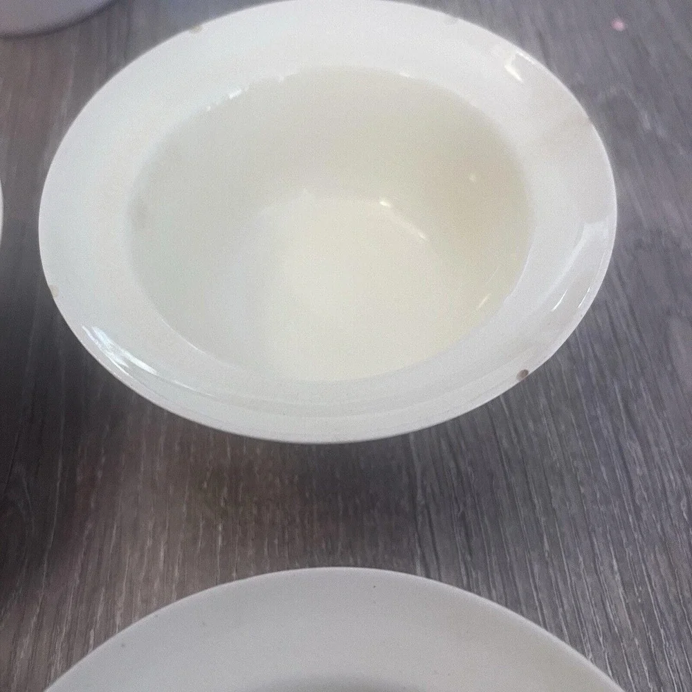 Wedgwood‎ Patrician Ramekins (4) Each With Some Chips And Or Staining